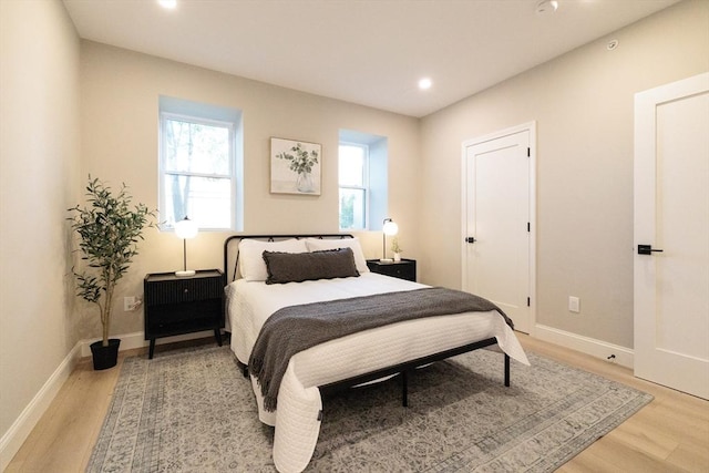 59 Dartmouth St Unit A, Somerville, MA 02145 - bedroom featuring light wood-type flooring and recessed lighting