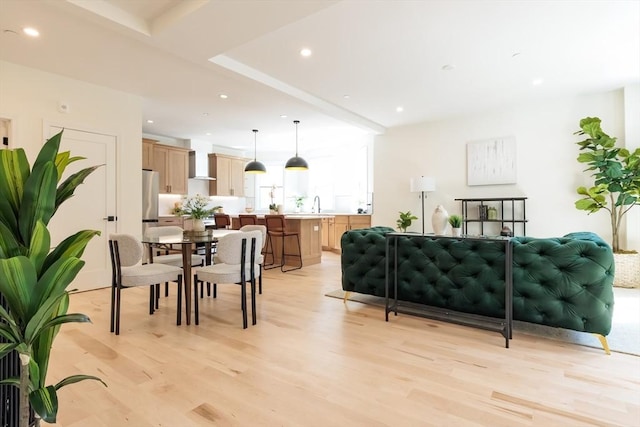 59 Dartmouth St Unit A, Somerville, MA 02145 - living area with light wood-type flooring and recessed lighting