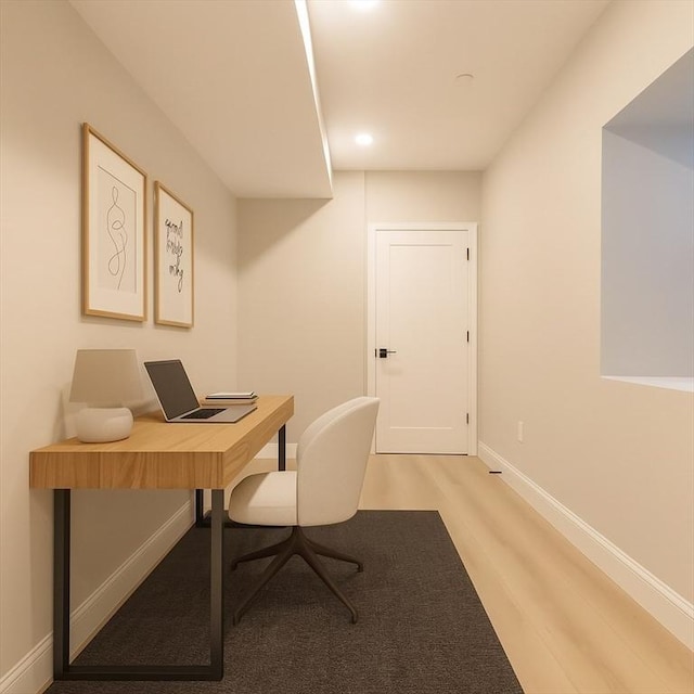 59 Dartmouth St Unit A, Somerville, MA 02145 - office area with baseboards and recessed lighting