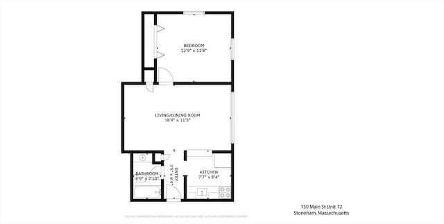 150 Main St Unit 12, Stoneham, MA 02180 - home floor plan
