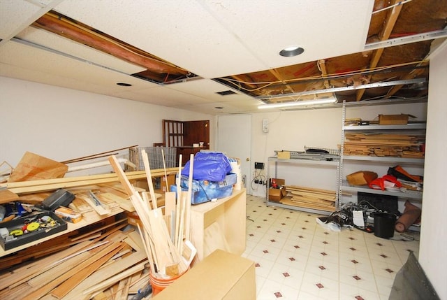 238 Brown Bear Xing Unit 238, Acton, MA 01720 - below grade area with tile patterned floors