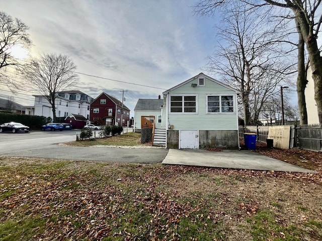 rear view of house featuring a patio area