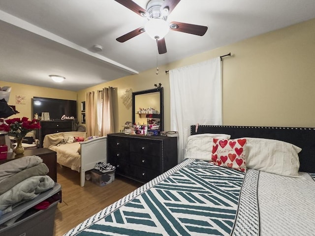 16 Willoughby St, Lawrence, MA 01841 - bedroom with wood finished floors and a ceiling fan