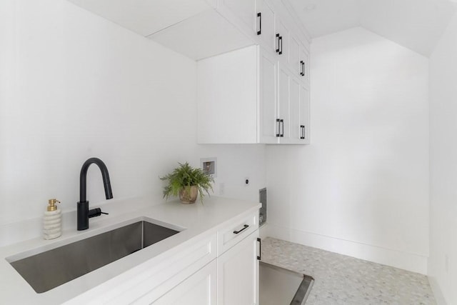 224 Auburn St Unit F, Newton, MA 02466 - kitchen with white cabinetry and light countertops