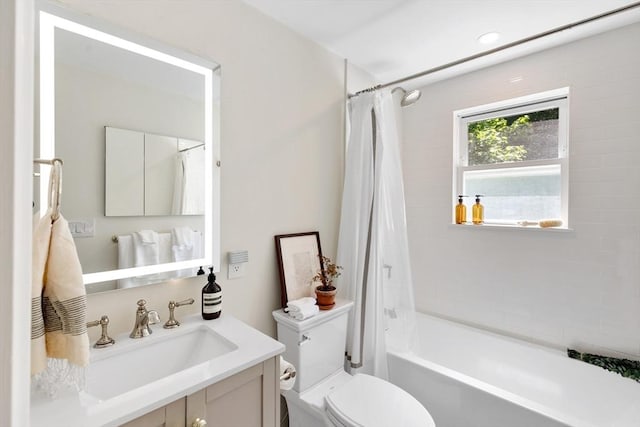 6 Manomet Rd, Woburn, MA 01801 - full bathroom with vanity, shower / tub combo, and toilet