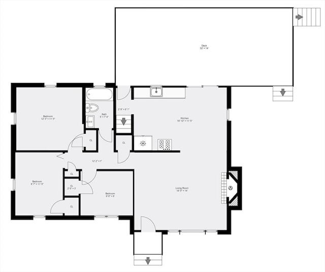 6 Manomet Rd, Woburn, MA 01801 - floor plan / room layout