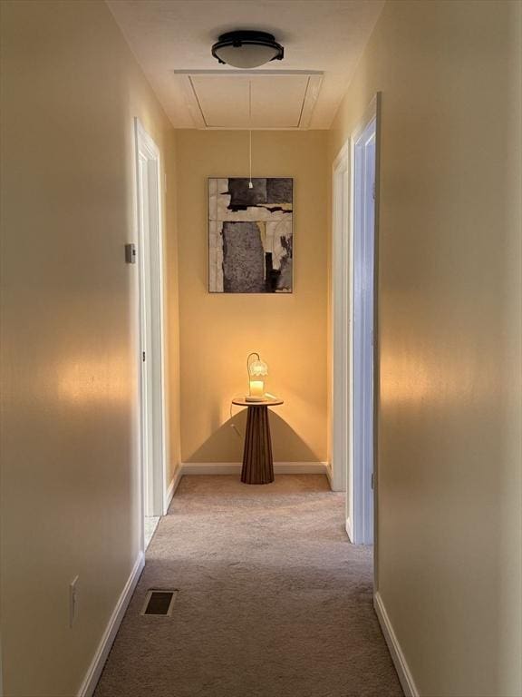 5 Samantha Way Unit 5, Acton, MA 01720 - hall featuring attic access, carpet flooring, and baseboards