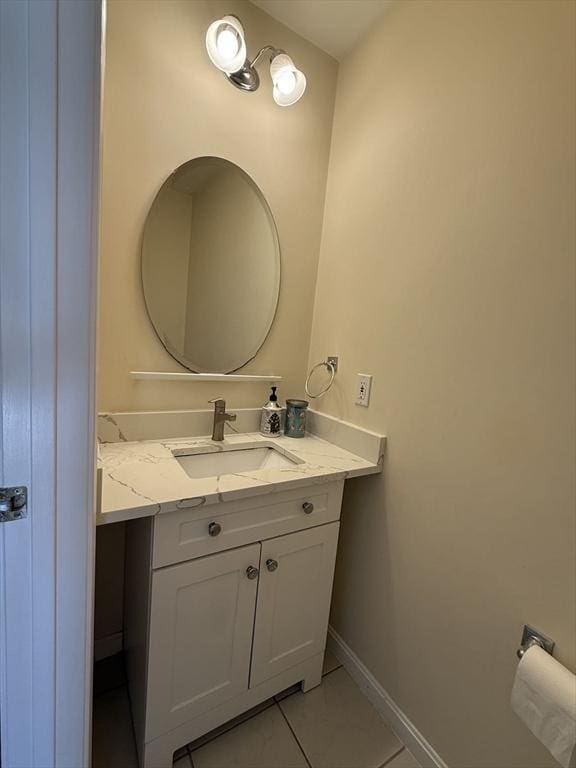 5 Samantha Way Unit 5, Acton, MA 01720 - bathroom with vanity, tile patterned floors, and baseboards