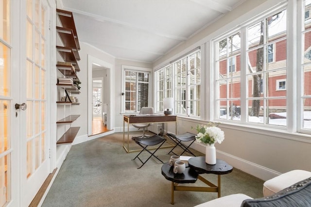 view of sunroom / solarium