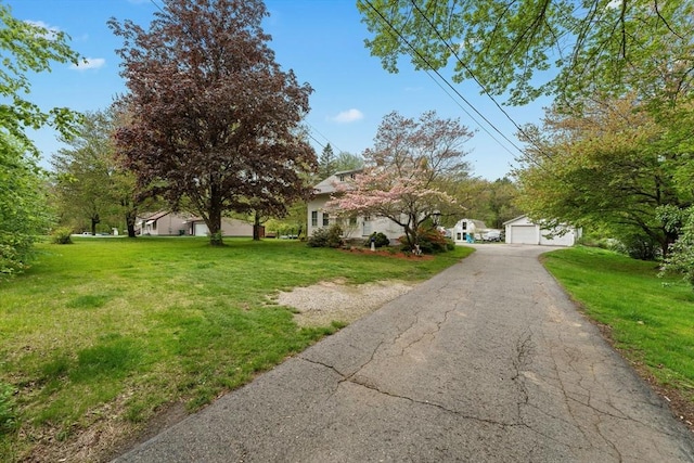 view of asphalt driveway