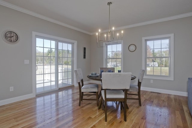 15 Fernwood, East Longmeadow, MA 01028 - dining room featuring a chandelier, healthy amount of natural light, crown molding, and light wood finished floors