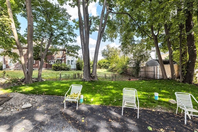 view of yard with a patio