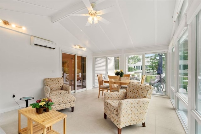18 Juniper Ln, Framingham, MA 01701 - sunroom / solarium featuring a wall mounted AC