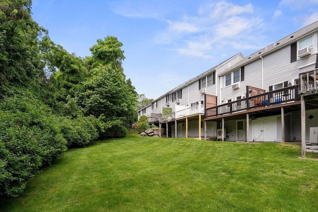 21 Fallon Ct Unit 21, Quincy, MA 02169 - view of grassy yard featuring a wooden deck