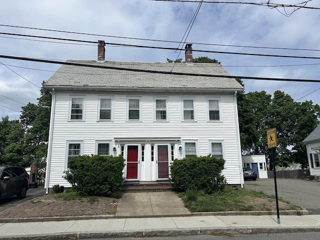 36 Edwards St, Quincy, MA 02169 - colonial home featuring a chimney