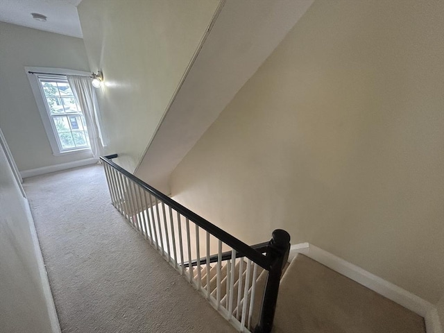 36 Edwards St, Quincy, MA 02169 - staircase with carpet and baseboards