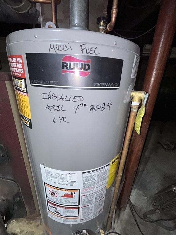36 Edwards St, Quincy, MA 02169 - utilities featuring water heater