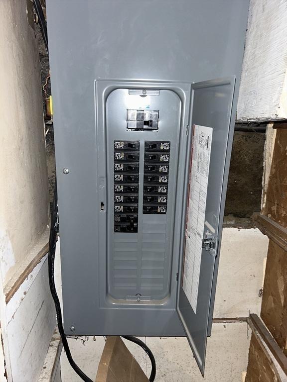 36 Edwards St, Quincy, MA 02169 - utility room with electric panel