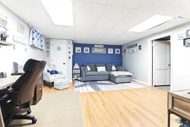 78 Yorktown Ct Unit 78, Chicopee, MA 01020 - office space with a paneled ceiling and wood finished floors