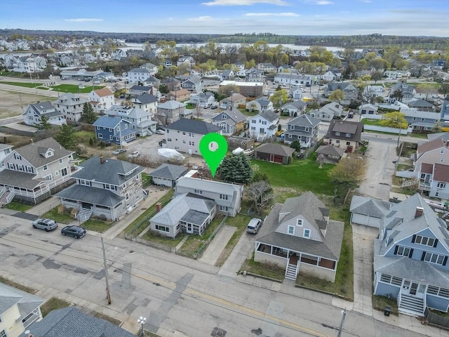 aerial perspective of suburban area