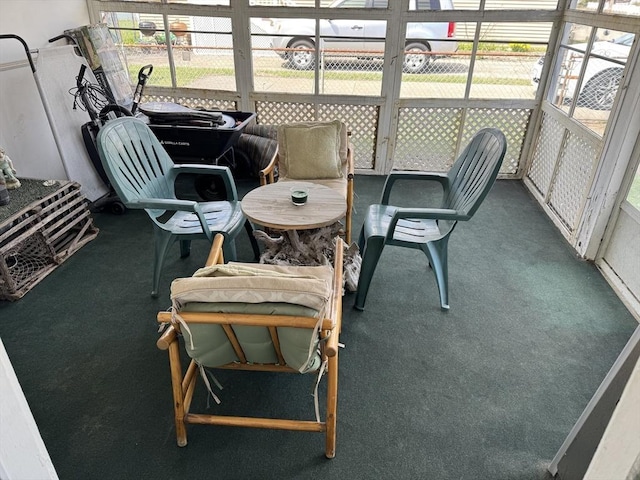 sunroom / solarium with plenty of natural light