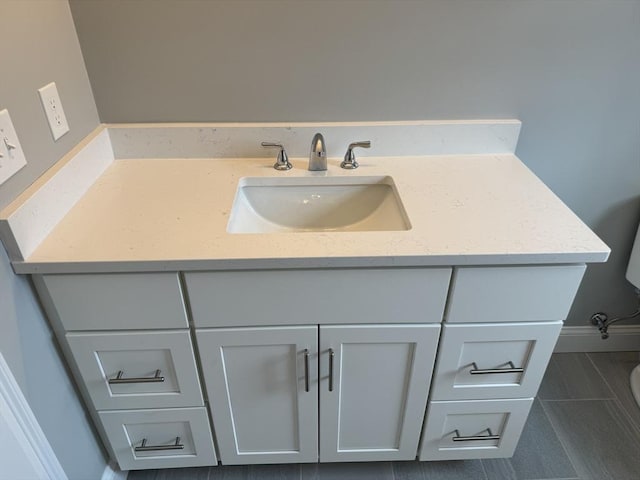 200 Pine St, Rehoboth, MA 02769 - bathroom with vanity and baseboards