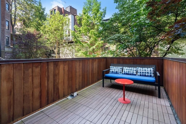 15 Hancock St Unit 1, Boston, MA 02114 - wooden deck with outdoor lounge area