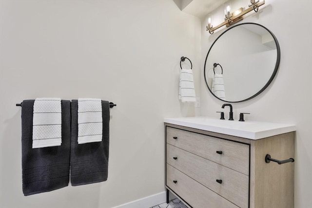 bathroom with vanity