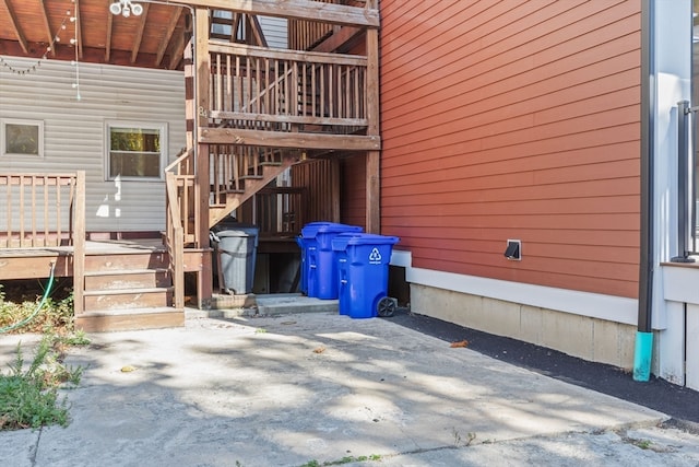 view of home's exterior featuring a patio area