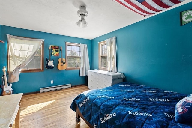 230 W St, Paxton, MA 01612 - bedroom featuring a baseboard heating unit and wood finished floors