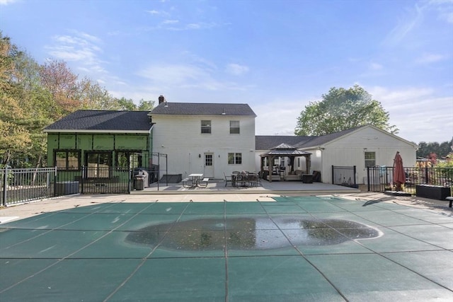 230 W St, Paxton, MA 01612 - view of swimming pool with a gazebo and a patio area