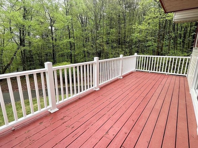 196 Munn Rd, Monson, MA 01057 - wooden terrace with a view of trees