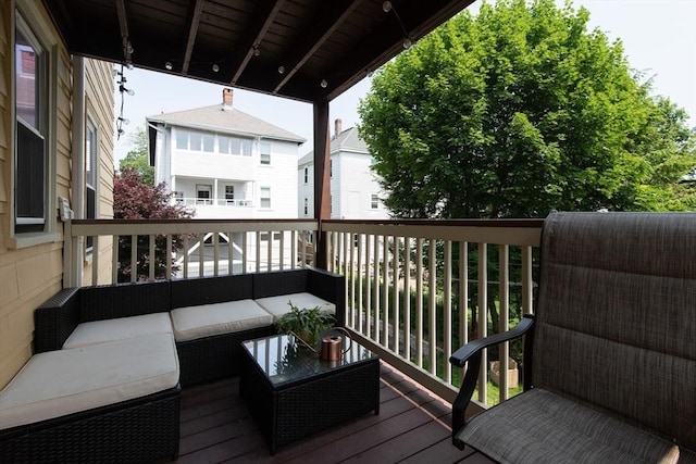 105 Fletcher St Unit 1, Boston, MA 02131 - balcony featuring an outdoor living space
