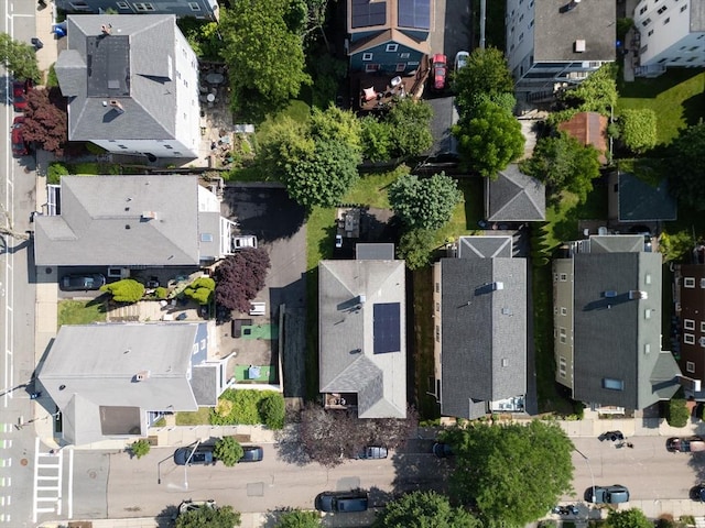 105 Fletcher St Unit 1, Boston, MA 02131 - aerial view of property and surrounding area featuring nearby suburban area