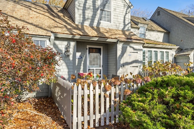 view of home's exterior with a garage