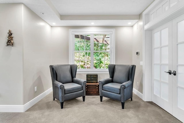 8 Fitch Farm Way, Southampton, MA 01073 - sitting room featuring light carpet, baseboards, and recessed lighting