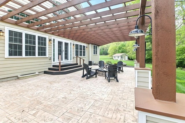 8 Fitch Farm Way, Southampton, MA 01073 - view of patio featuring entry steps and a pergola