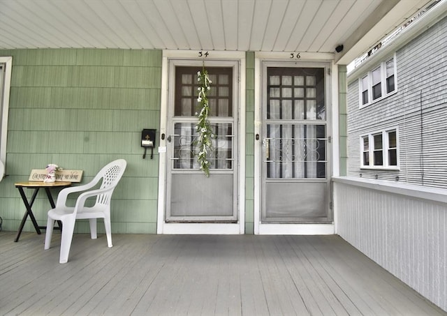 view of deck