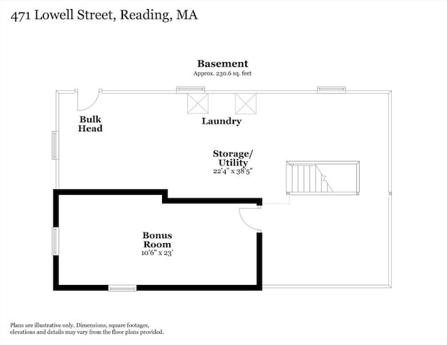 471 Lowell St, Reading, MA 01867 - view of home floor plan
