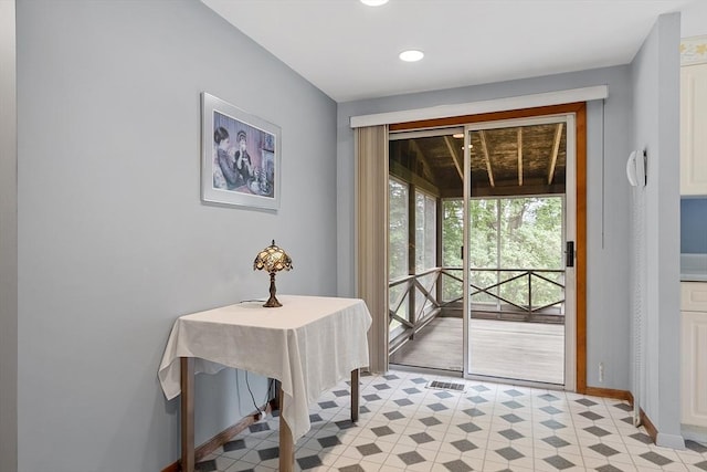 471 Lowell St, Reading, MA 01867 - entryway with light flooring and recessed lighting