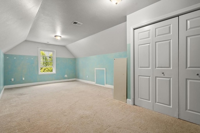 161 Bear Hole Rd, West Springfield, MA 01089 - bonus room with visible vents, carpet, baseboards, and vaulted ceiling