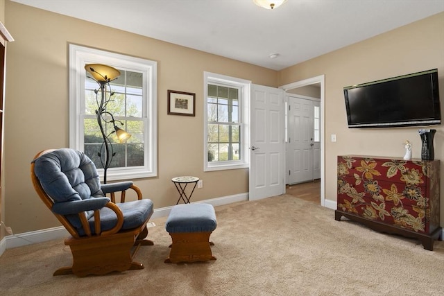 161 Bear Hole Rd, West Springfield, MA 01089 - sitting room with carpet flooring and baseboards