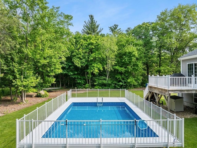 33 Beaver St, Whitman, MA 02382 - view of swimming pool featuring a deck