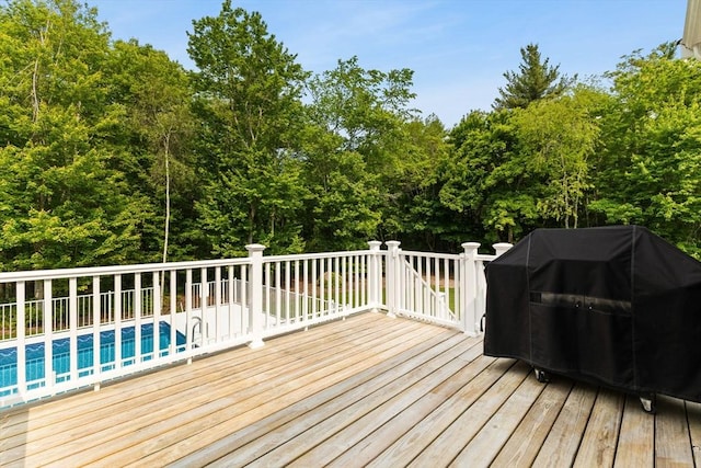 33 Beaver St, Whitman, MA 02382 - wooden deck featuring grilling area