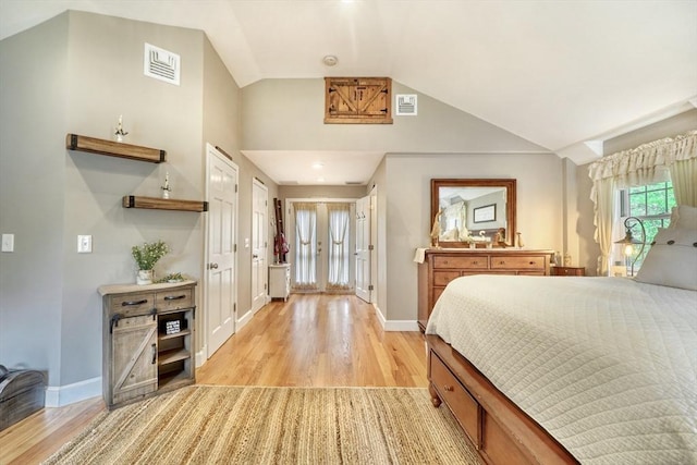 13 Tamarack Rd, Medfield, MA 02052 - bedroom featuring light wood-style floors and vaulted ceiling