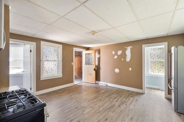 436 Maple St, Winchendon, MA 01475 - entryway featuring a paneled ceiling and light wood-style flooring