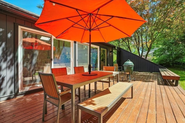 13 Robinwood Rd, Acton, MA 01720 - deck with outdoor dining space and area for grilling