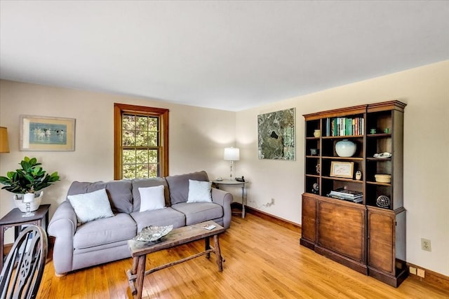 3 Five Cors, Barnstable, MA 02632 - living room featuring light wood-style floors and baseboards