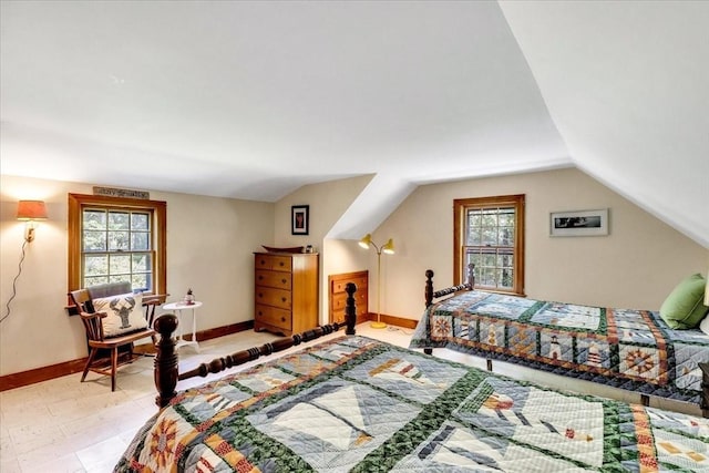 3 Five Cors, Barnstable, MA 02632 - bedroom with baseboards and lofted ceiling