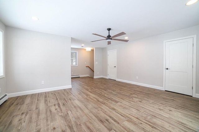3 Woods Rd, Westminster, MA 01473 - spare room featuring light wood finished floors, recessed lighting, and baseboards
